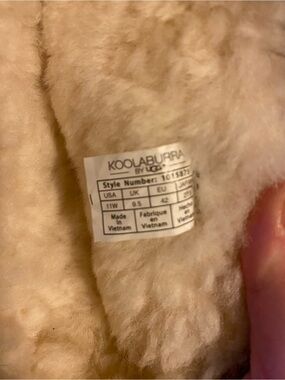 UGG Koolaburra Cream Shearling-Lined Ankle Booties